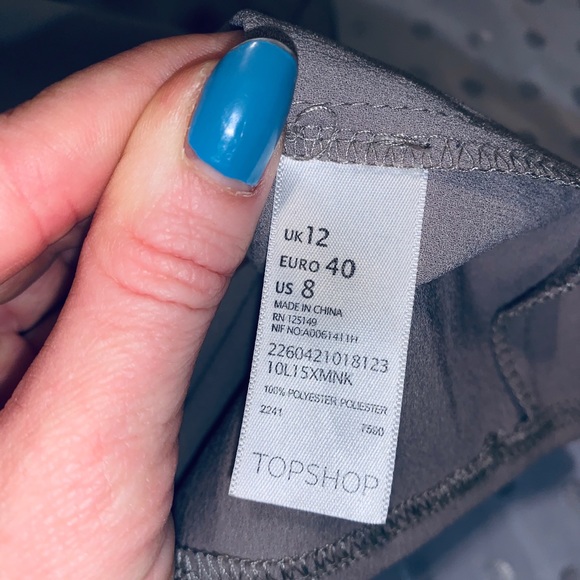 🌸 topshop taupe dress with structure pockets - Picture 4 of 4